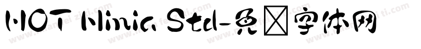 HOT Ninia Std字体转换
